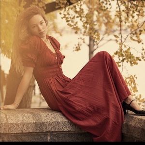 Doen Ischia dress in garnet. New with tags!